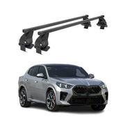 Top Roof Racks Cross Bars Luggage Carrier for BMW X2 U10 2024-26 Steel Black 2x