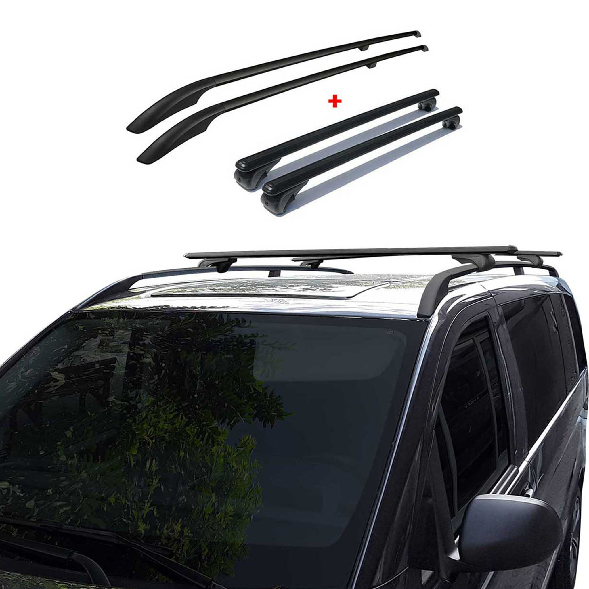 2016-2023 Mercedes Metris L3 LWB Roof Racks & Roof Rack Rails Black