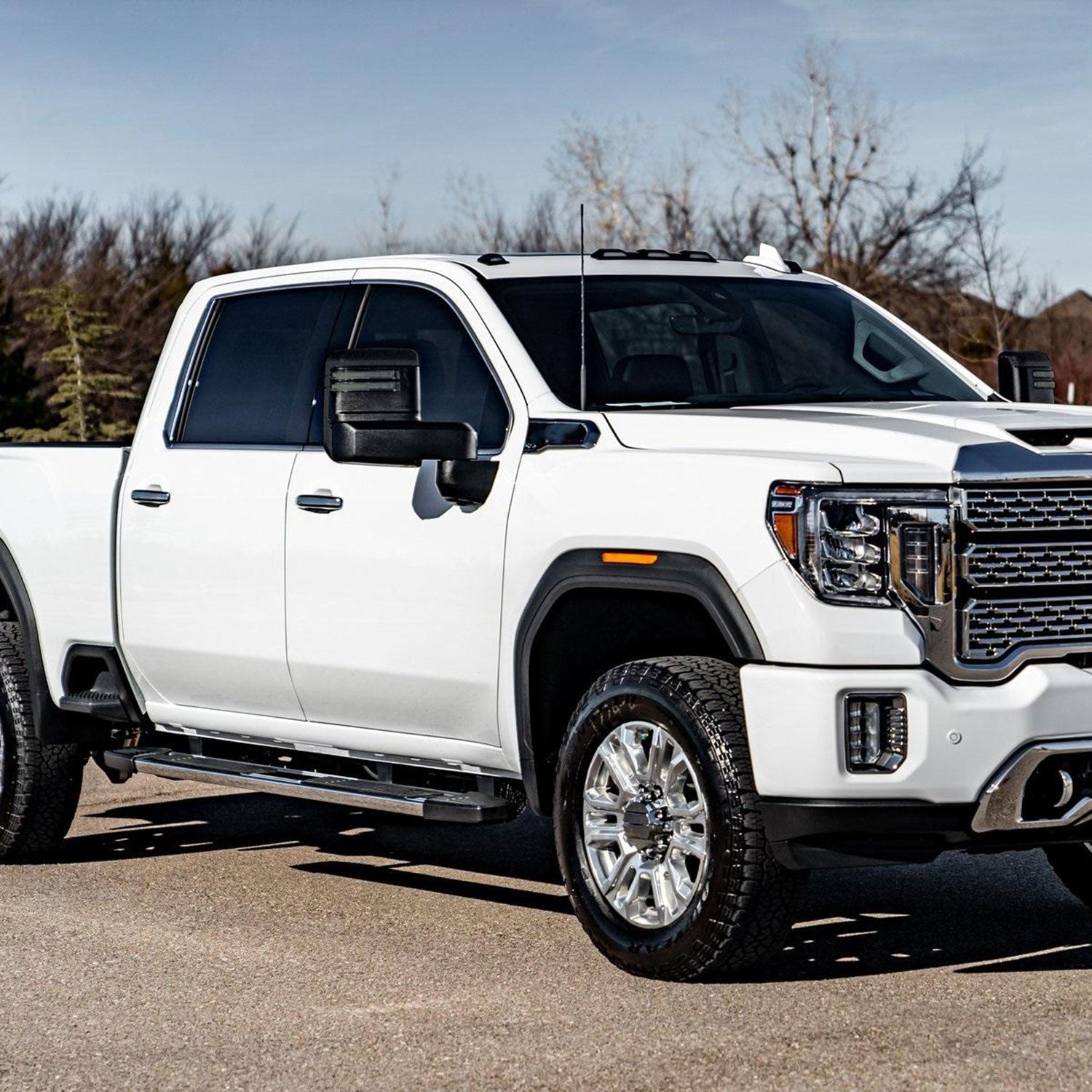 2019-2022 GMC Sierra 1500 Heated Black Towing Mirrors Smoke &Clearance Lights