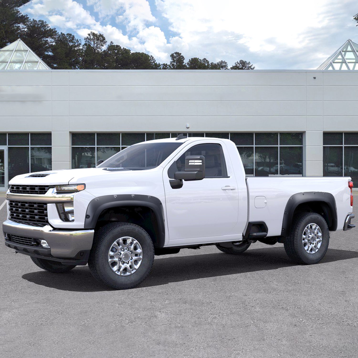 2020-2023 Chevy Silverado 2500/3500 HD 4PC Pocket Rivet Style Fender Flares
