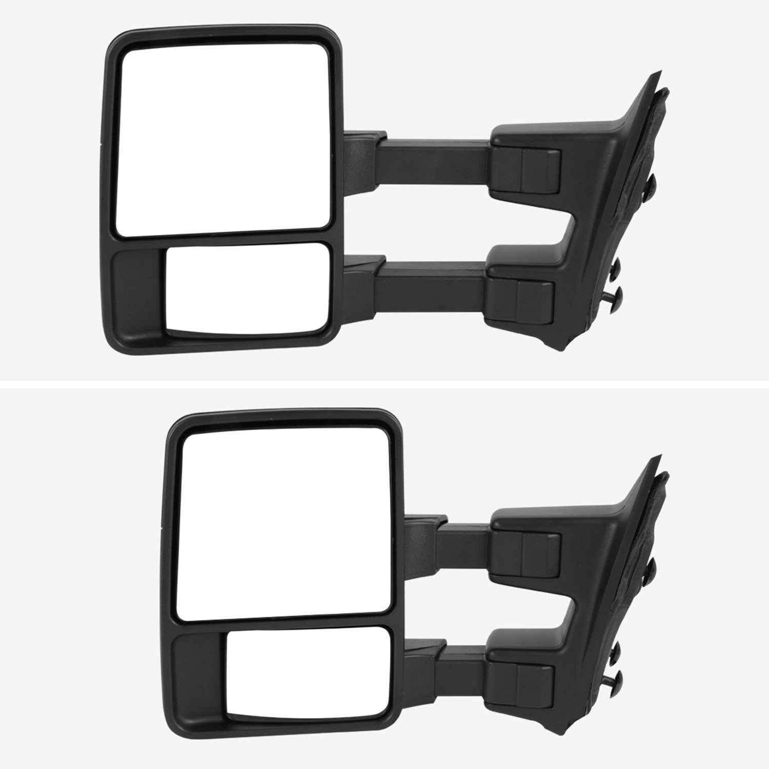 1999-2016 Ford F-250/350/450/550 Manual Towing Mirrors Amber Lens &Turn Signal