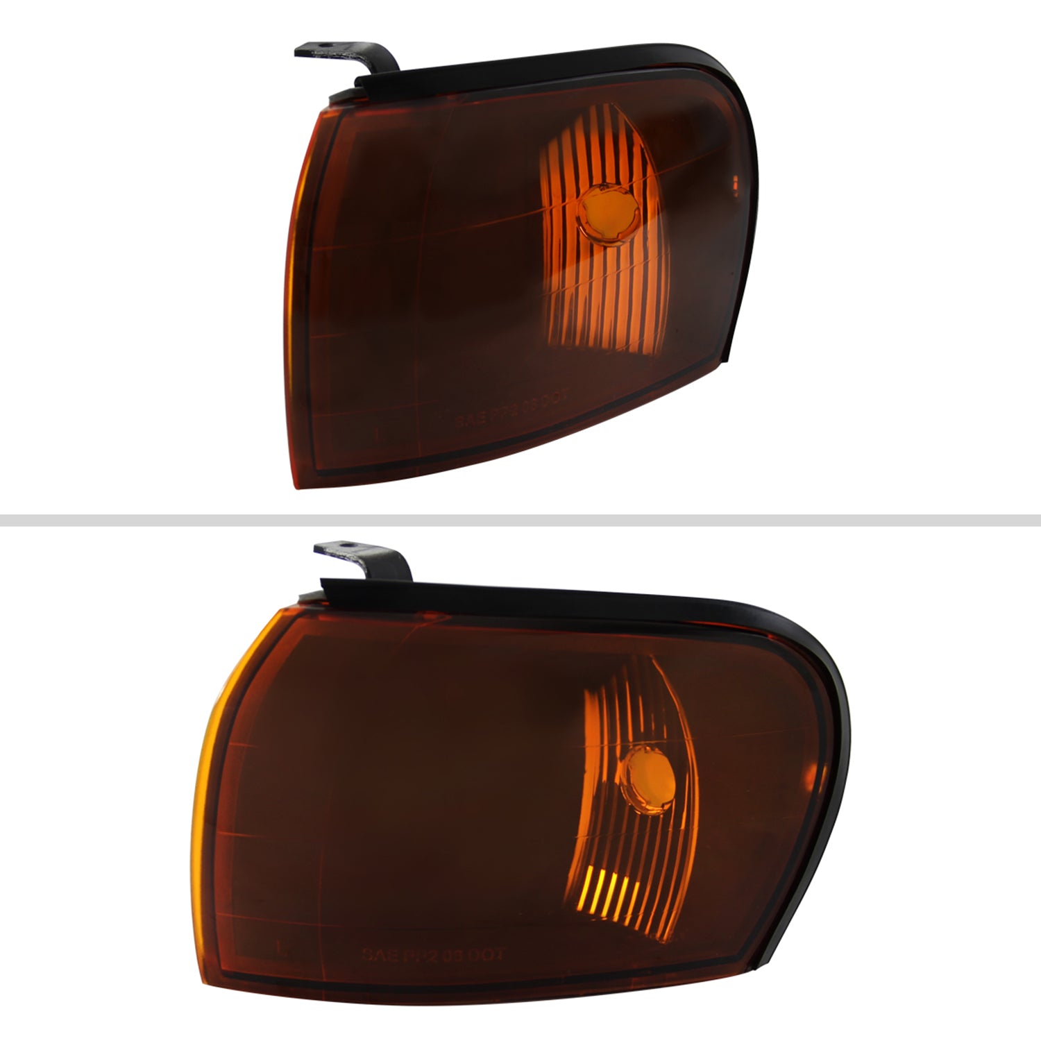 1995-2001 Subaru Impreza Corner Lights Chrome Housing/Amber Smoke Lens