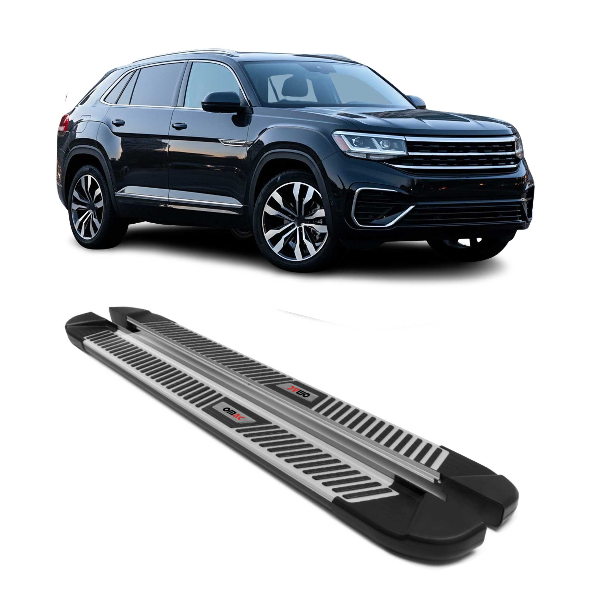 2018-2026 Volkswagen Atlas / Cross Sport / Teramont Nerf Bar Side Step Running Boards 2x
