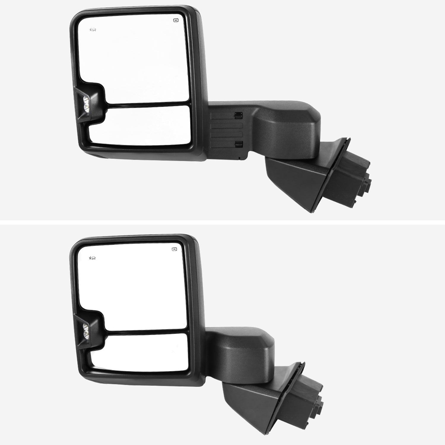 2019-2022 GMC Sierra 1500 Heated Black Towing Mirrors Smoke &Clearance Lights