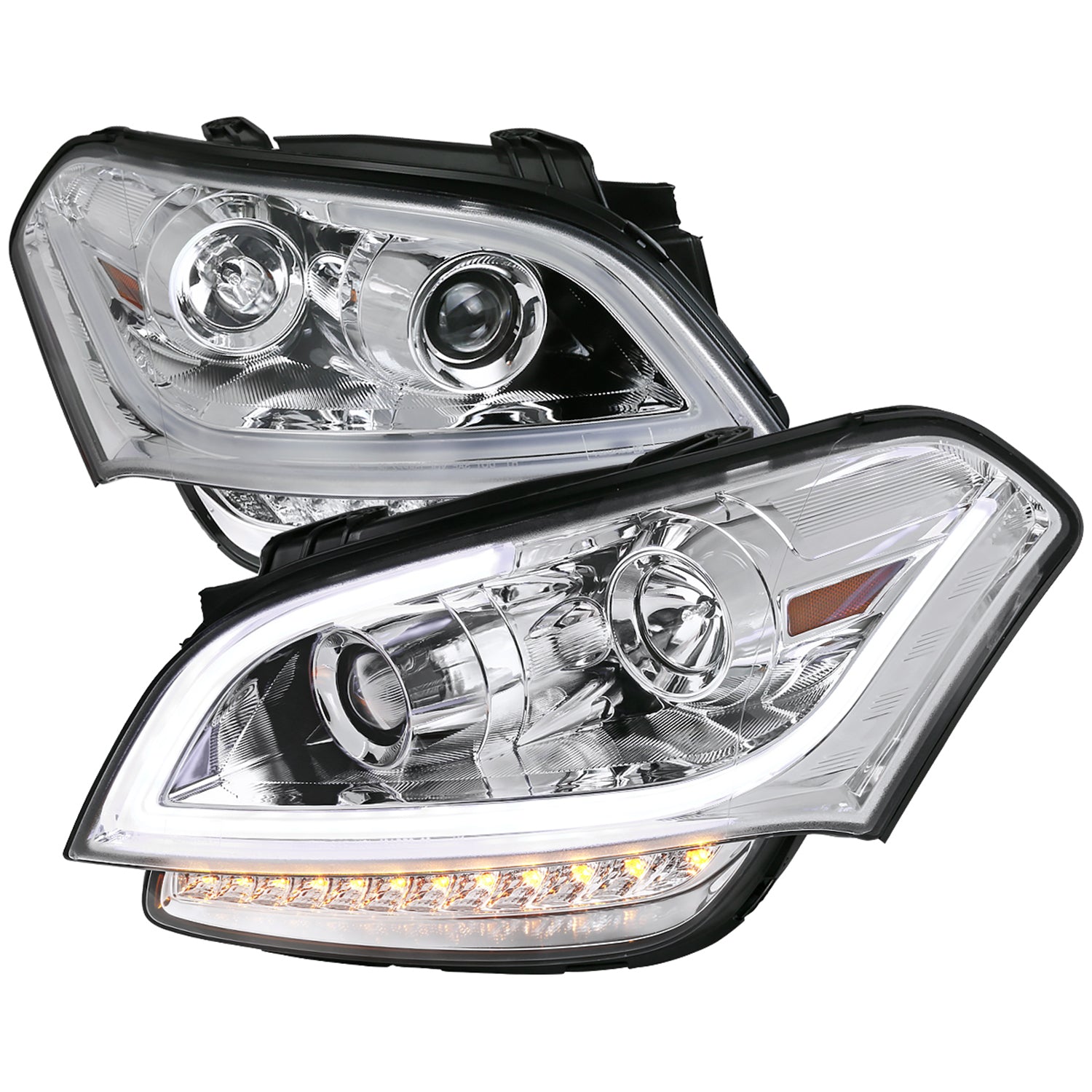 2010-2011 Kia Soul Projector Headlights LED Light Bar&LED Signal Lights Chrome