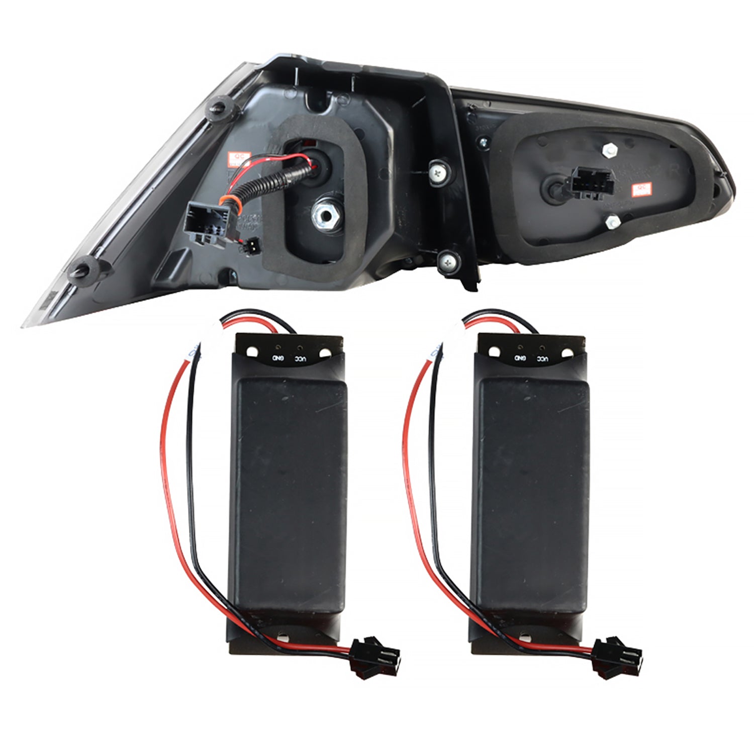 2015-2017 VW GTI/Golf LED Tail Lights Matte Black Housing/Clear Lens