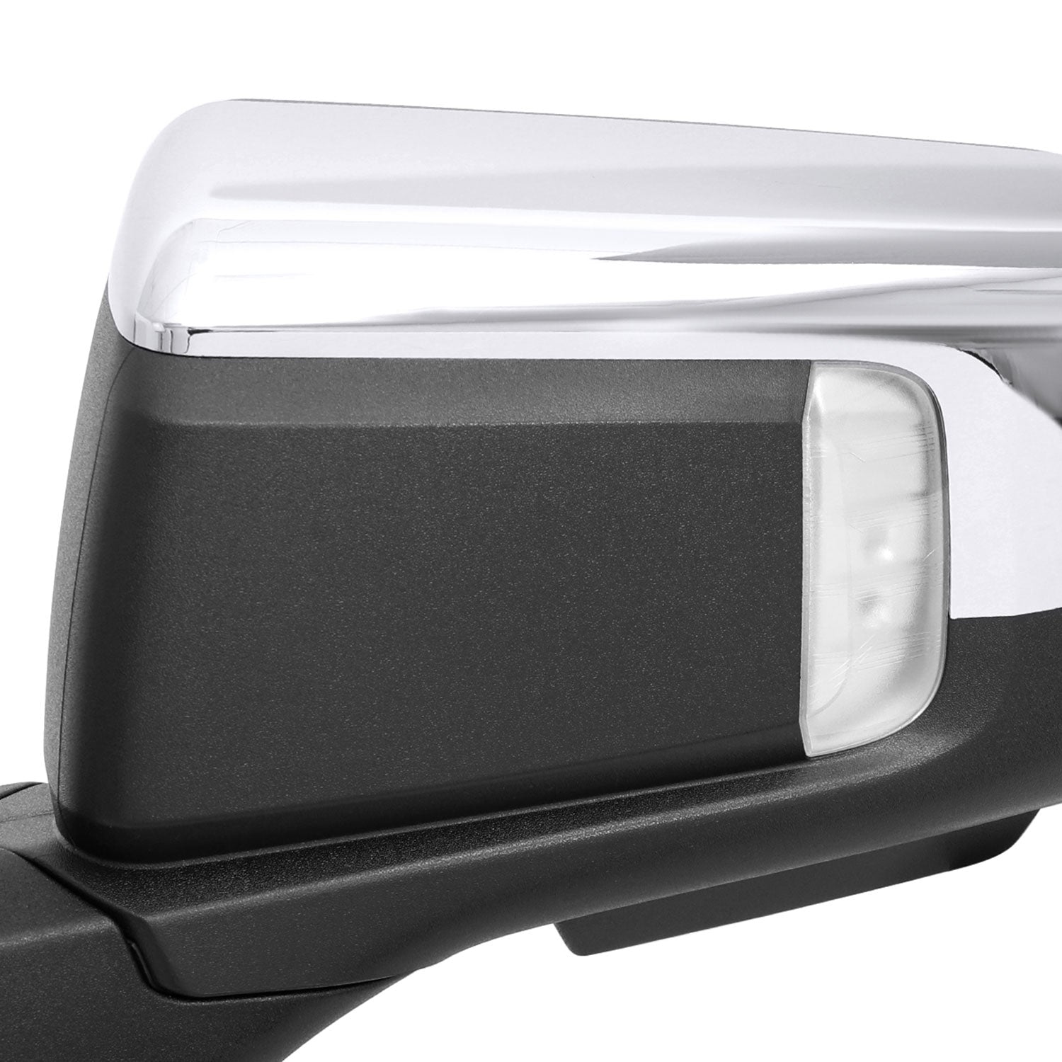 2019-2024 GMC Sierra 1500 Chrome Manual Fold & Heated Side Mirror Driver Side
