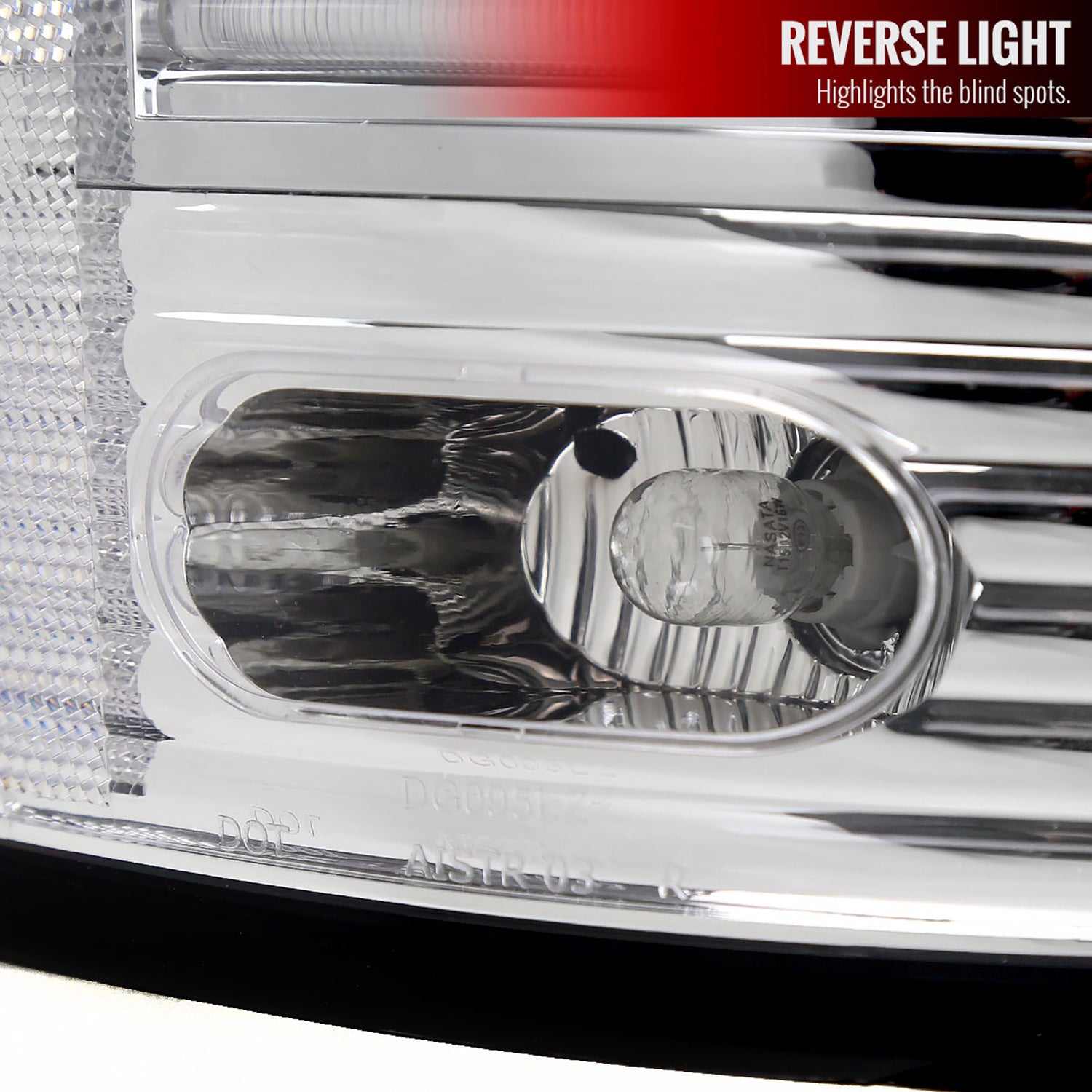 2002-2006 Dodge RAM V2 LED Tail Lights Chrome Housing/Clear Lens