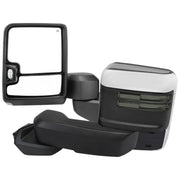 2019-2022 Chevy Silverado 1500 Heated Chrome Towing Mirrors Smoke &Turn Signal
