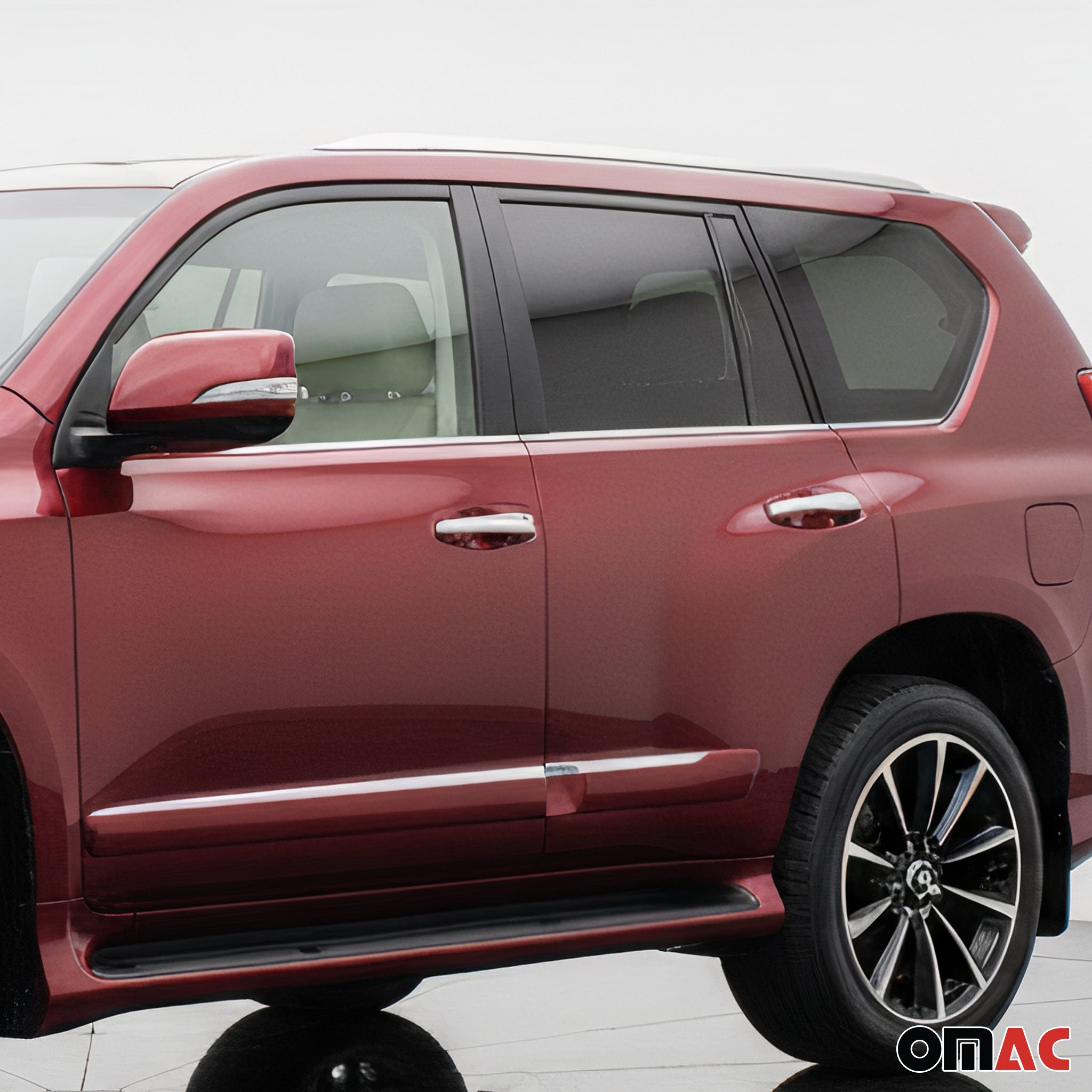 2010-2013 Lexus GX 460 Window Molding Trim Streamer Brushed Stainless Steel Silver 6x