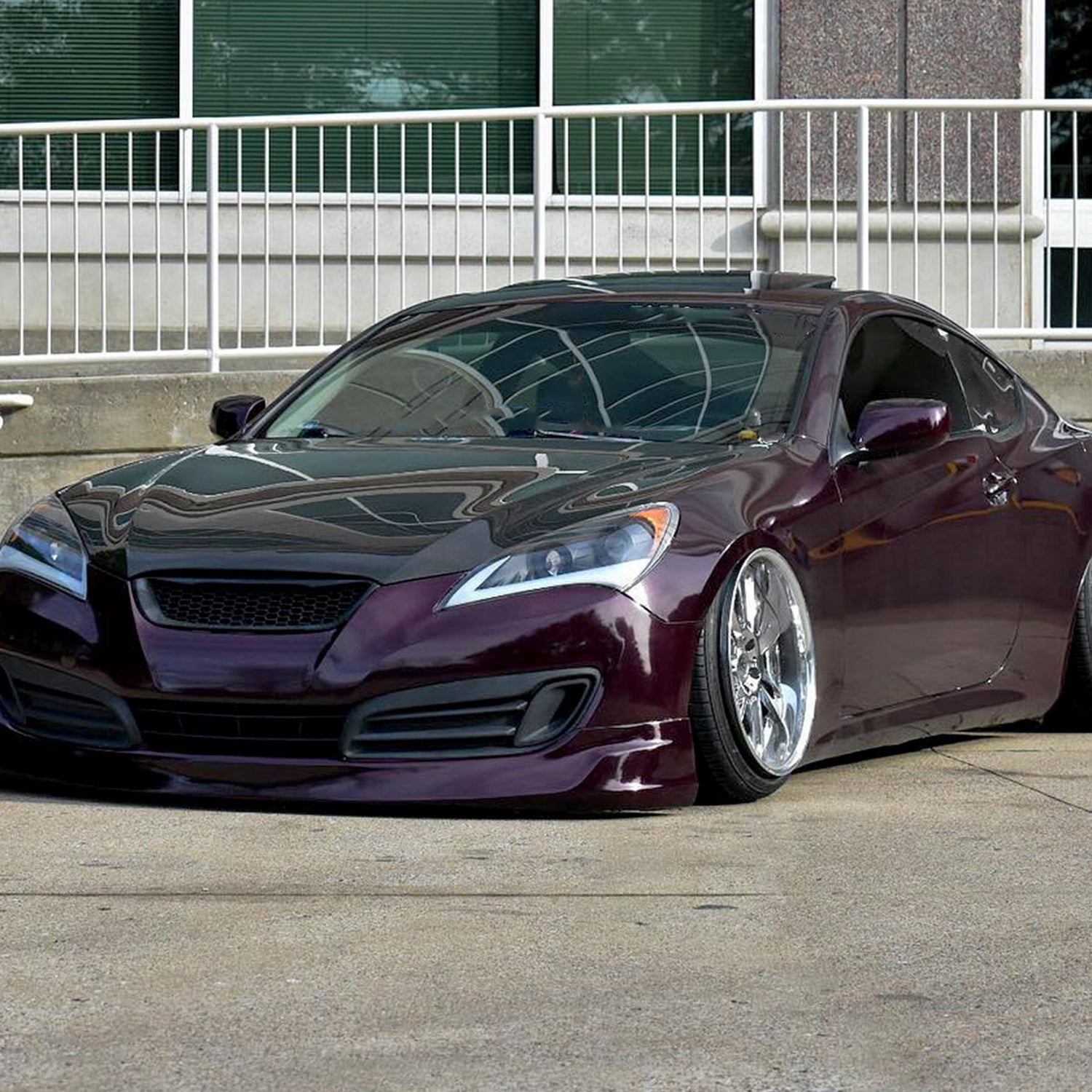 2010-2012 Hyundai Genesis Coupe Sequential LED Bar Projector Headlights Black