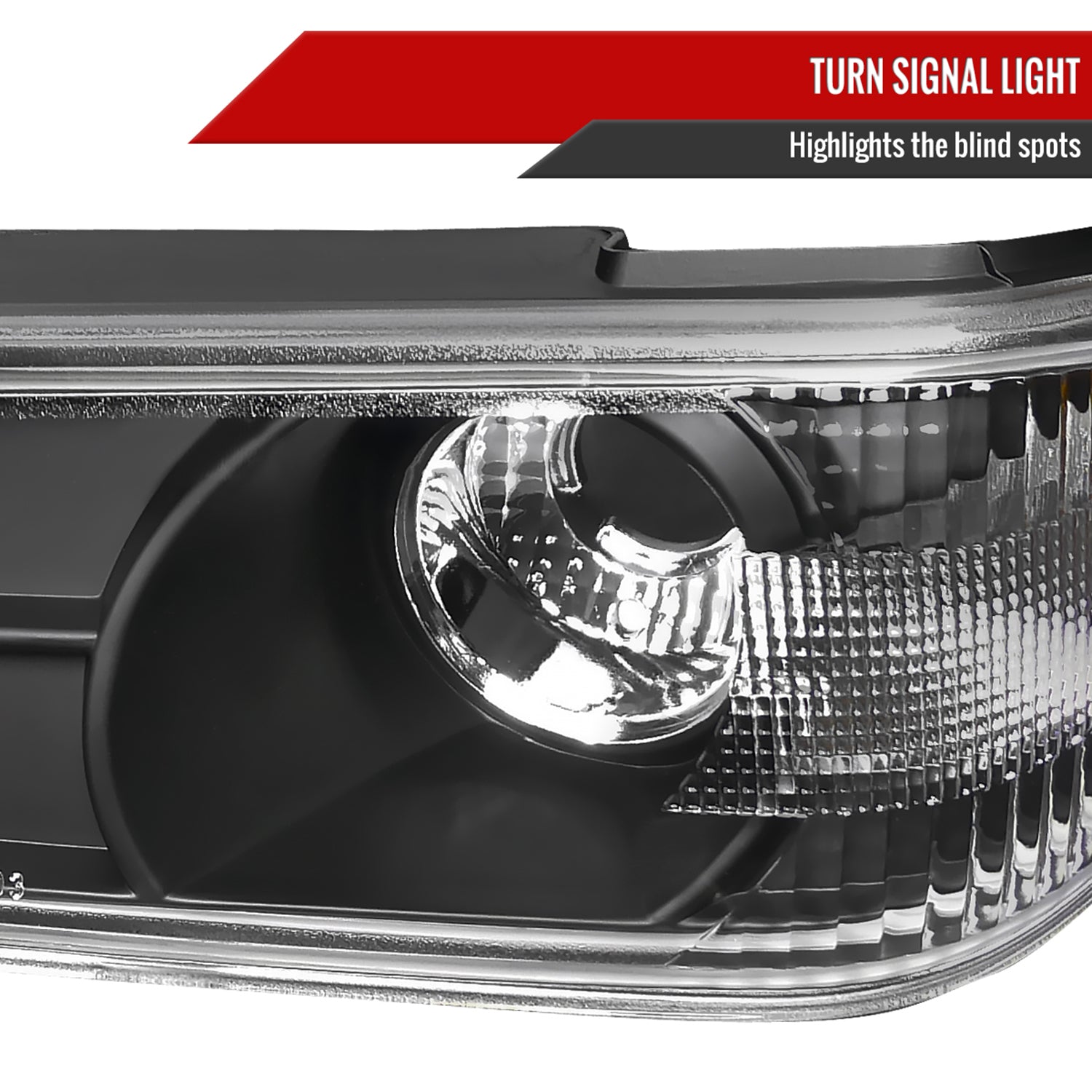 2004-2012 Chevy Colorado Canyon Dual Halo Headlights Corner Signal Light Black