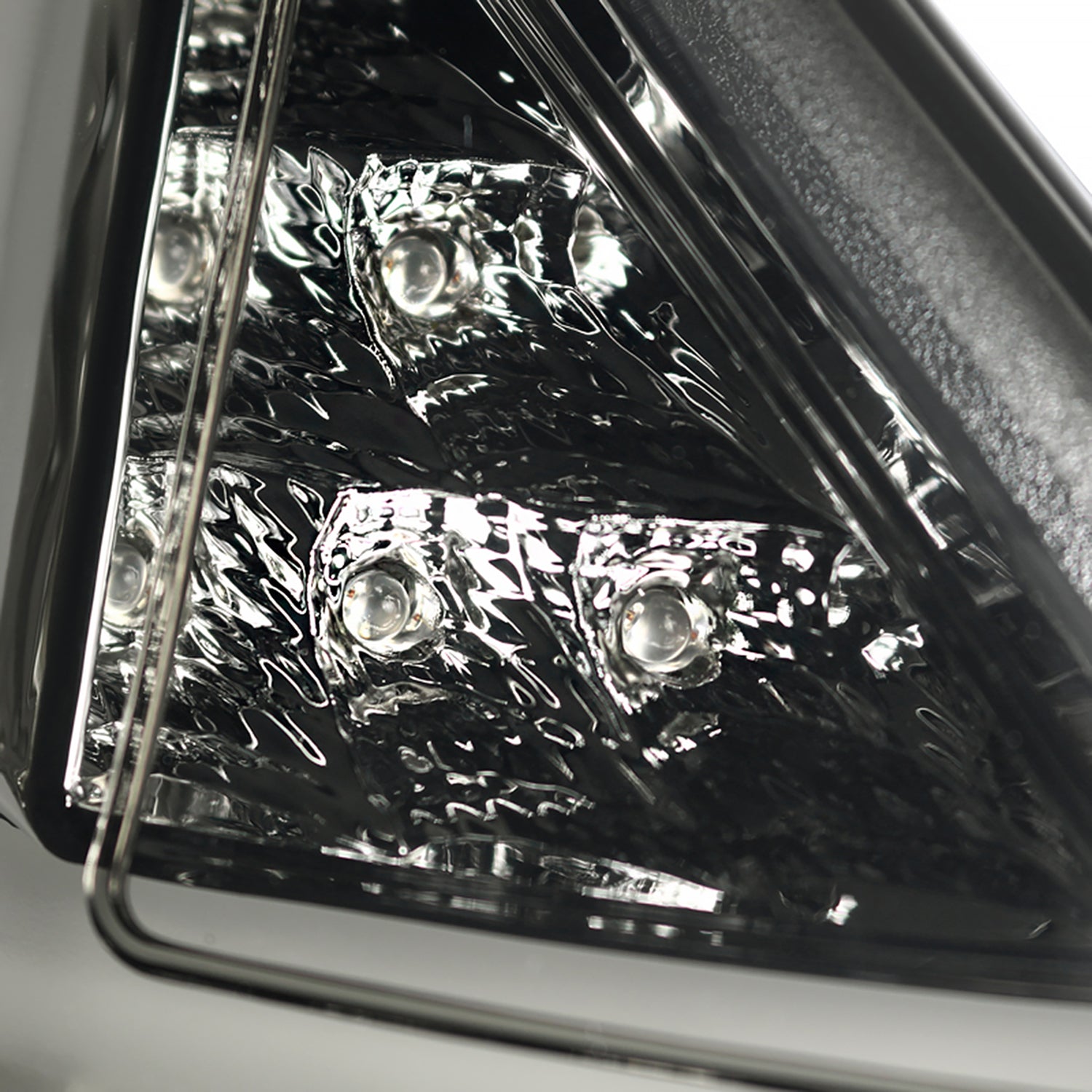 2011-2013 Ford Fiesta Hatchback LED Tail Lights Chrome Housing/Smoke Lens