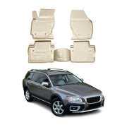 2007-2016 Volvo S80 Floor Mats Liners Full Set All Weather Beige