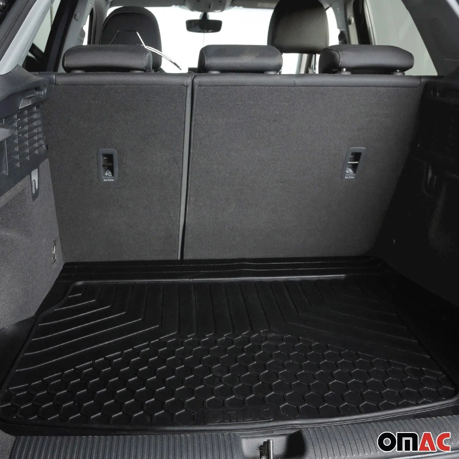 2017-2026 Alfa Romeo Giulia Semi-Custom fit Cargo Mats Liner All Weather Black Rubber