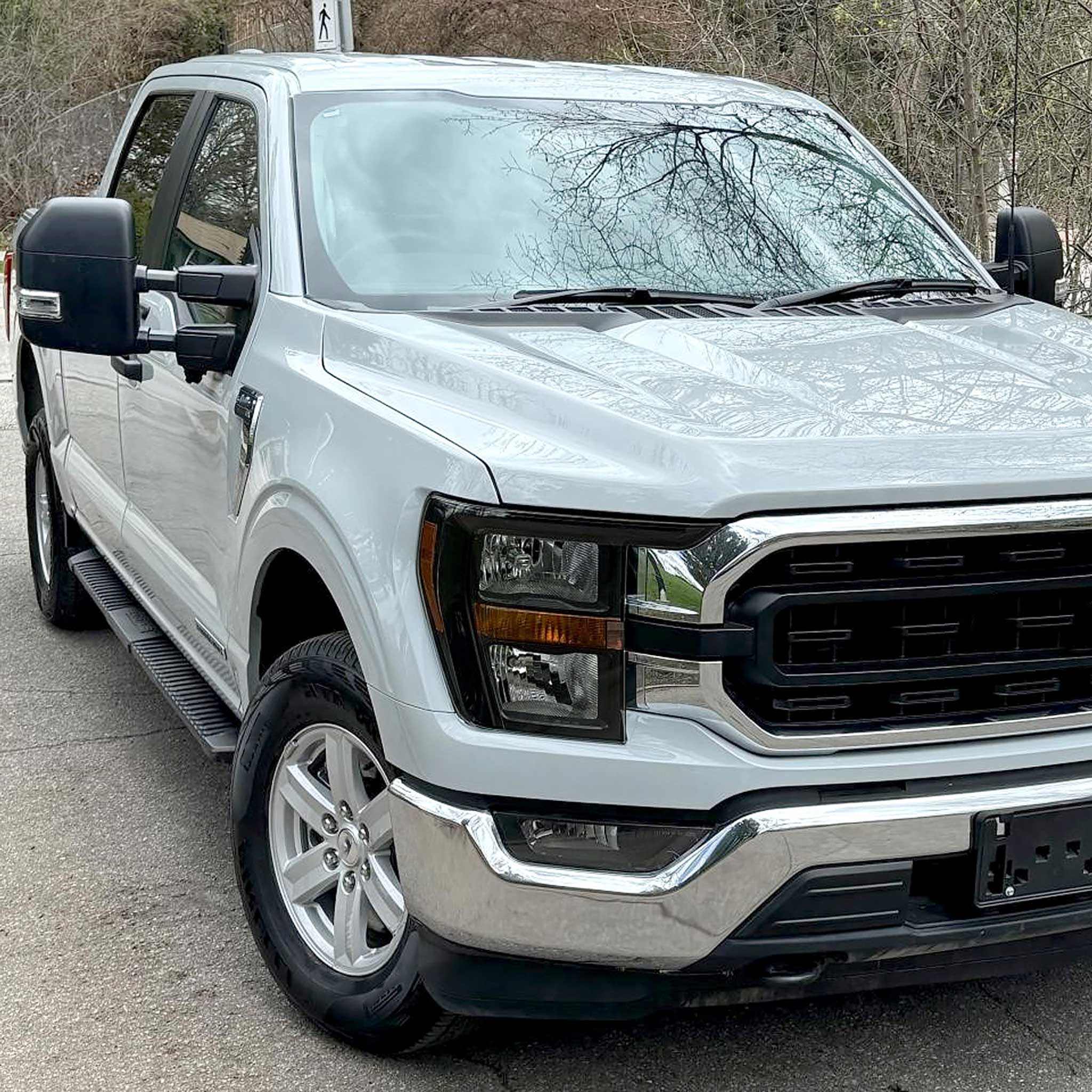 For Ford F-150 2021-2023 Factory Style Headlight Matte Black Housing Clear Lens