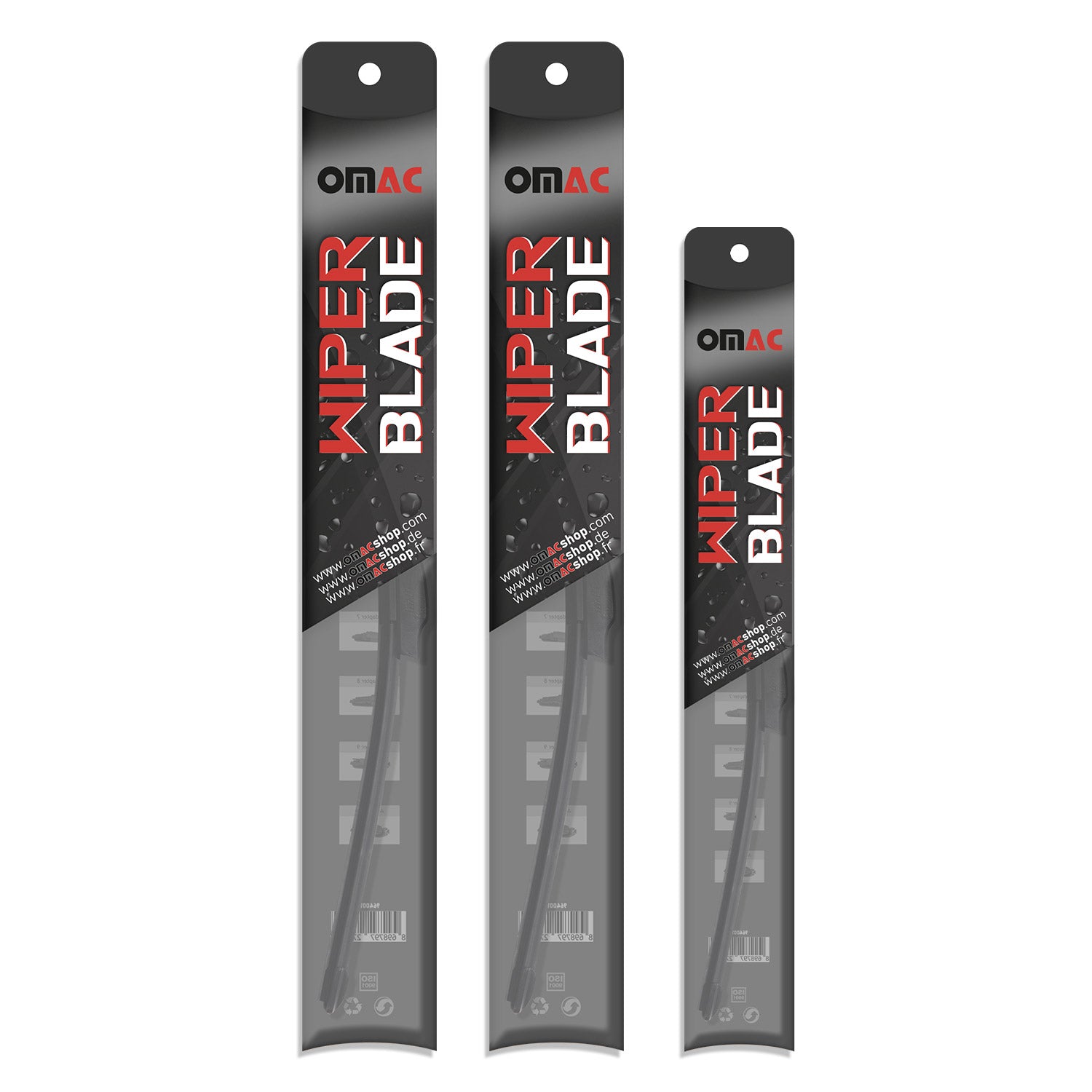 2007-2014 Toyota FJ Cruiser Front & Rear Windshield Wiper Blades Set