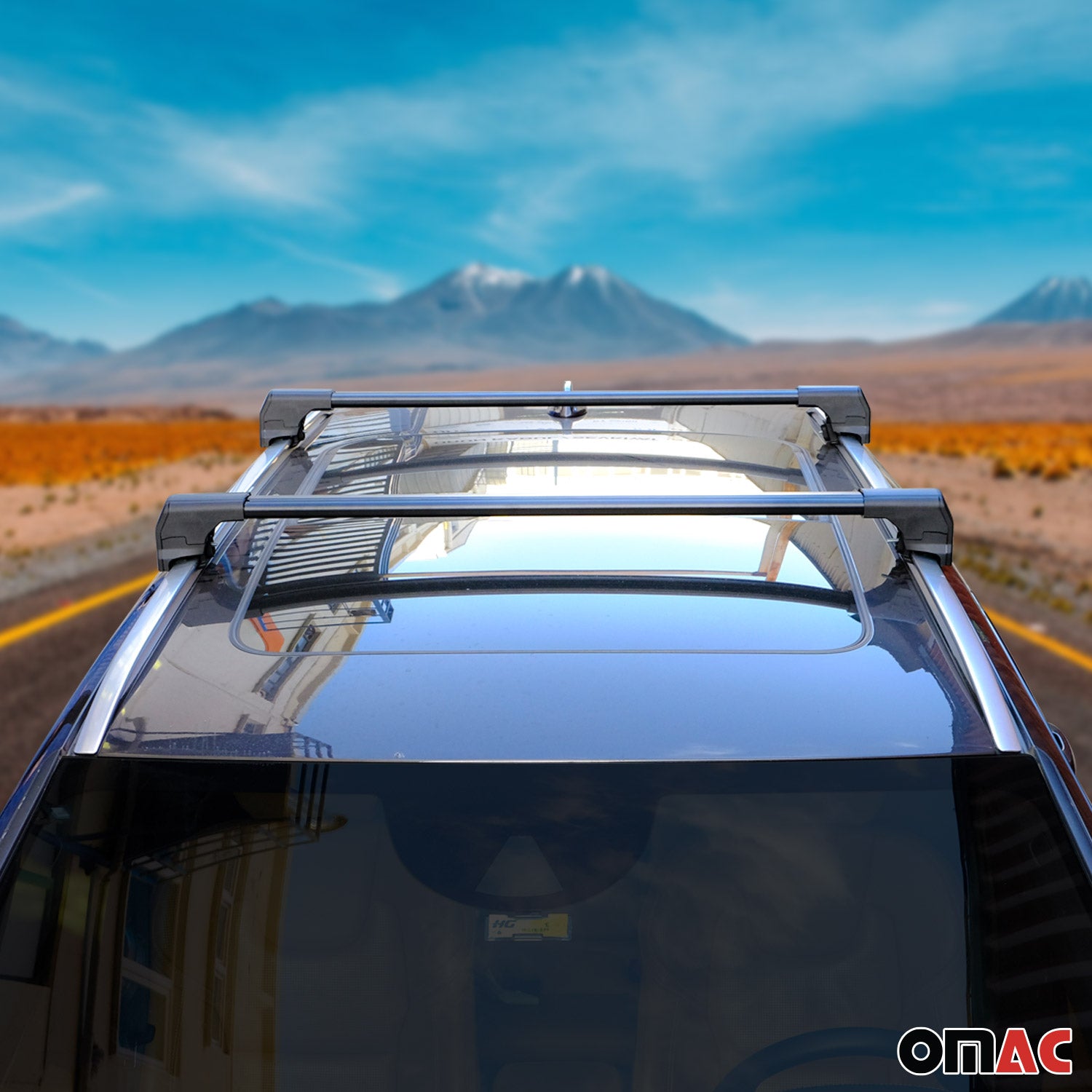 2025-2026 Mazda CX-70 Roof Rack Cross Bars Luggage Carrier Alu Black 2Pcs
