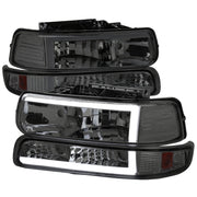 1999-2002 Chevy Silverado 1500 2500/Tahoe Suburban LED Headlights Chrome&Smoke