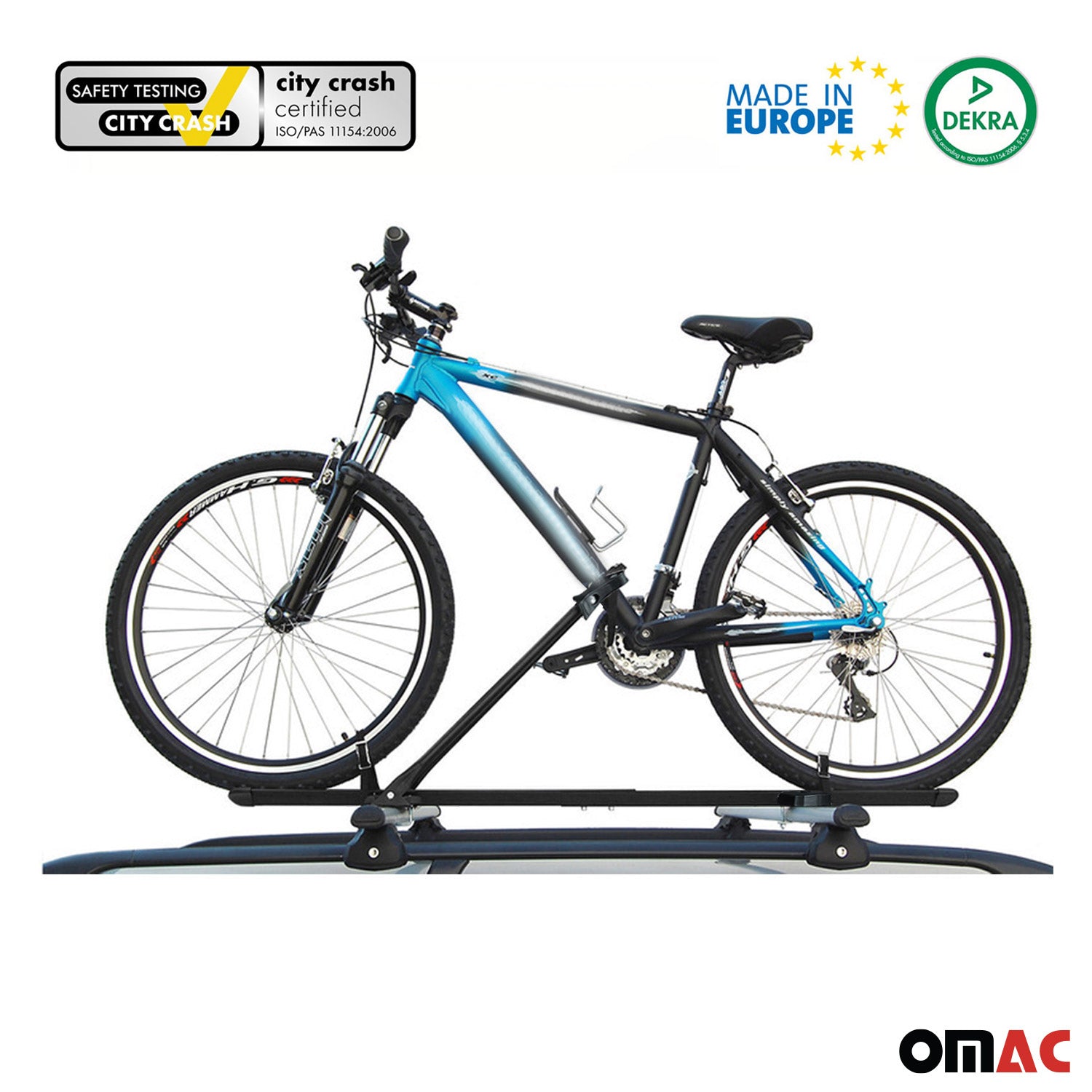2Pcs Pro Bike Carrier Roof Mount Black Alu Bicycle Rack Cycling Car Truck SUV