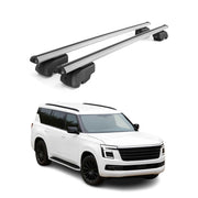 2025-2026 Nissan Armada Roof Rack Cross Bars Luggage Carrier Alu Silver 2Pcs