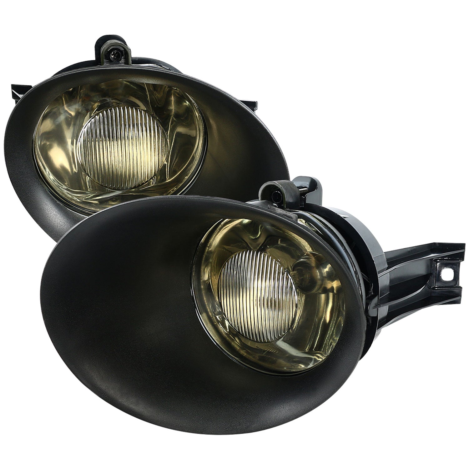 2002-2009 Dodge RAM 9006 Fog Lights w/ Mounting Brackets Chrome/Smoke Lens