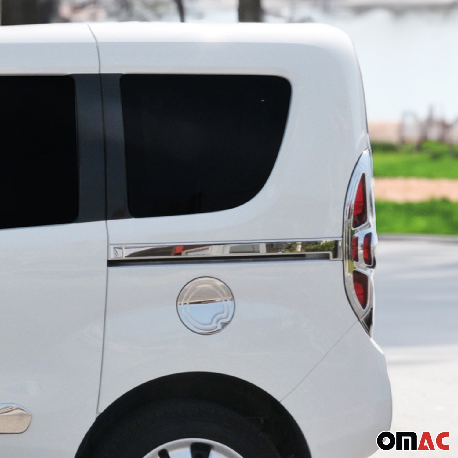 2015-2022 RAM ProMaster City Side Door Molding Trim Skirt Garnish Stainless Steel 2Pcs