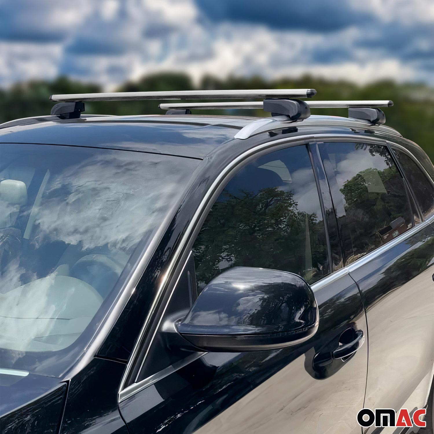 2015-2026 Porsche Macan 1.gen Roof Rack Cross Bars Silver