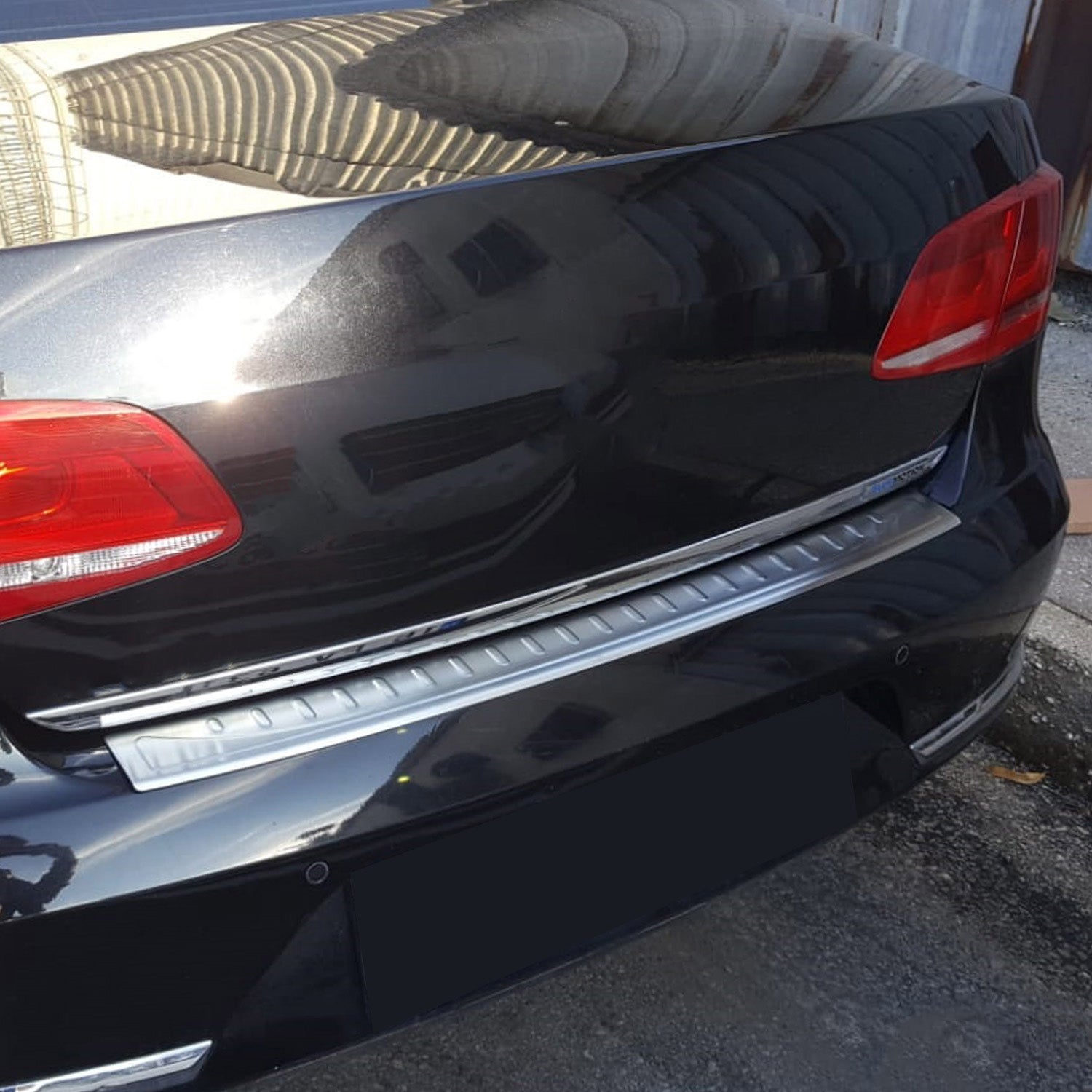 2015-2019 VW Passat Rear Bumper Sill Cover Protector Guard Brushed