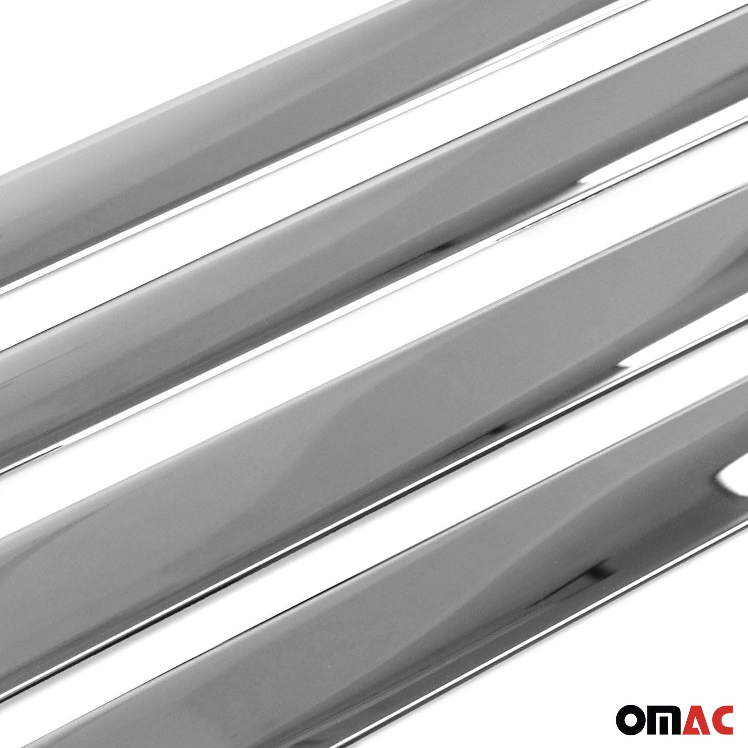 2006-2017 Jeep Compass Side Door Molding Trim Skirt Garnish Stainless Steel 4 Pcs