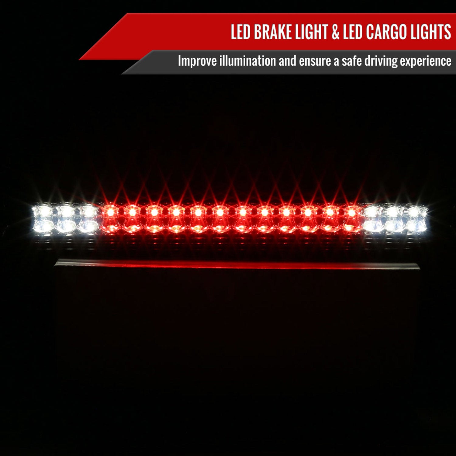 2004-2015 Nissan Titan LED 3rd Brake Light Chrome Housing/Smoke Lens