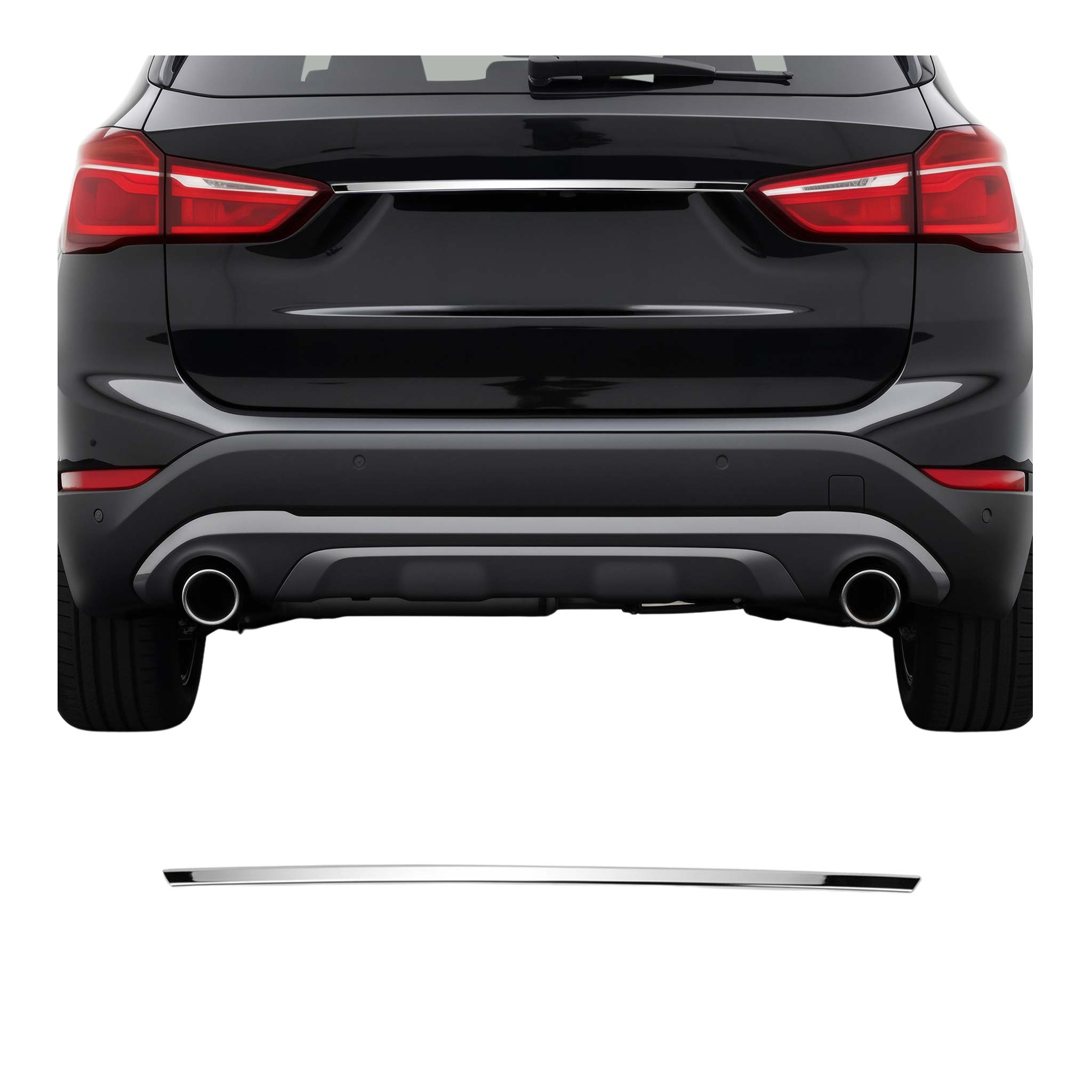 2016-2022 BMW X1 F48 Rear Trunk Tailgate Door Handle Cover Stainless Steel