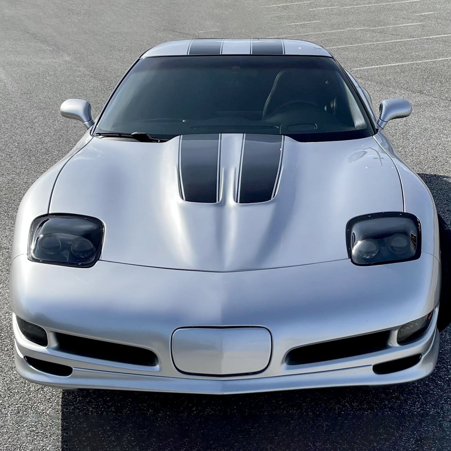 1997-2004 Chevy Corvette C5 H7 Projector Headlights Chrome/Smoke Lens