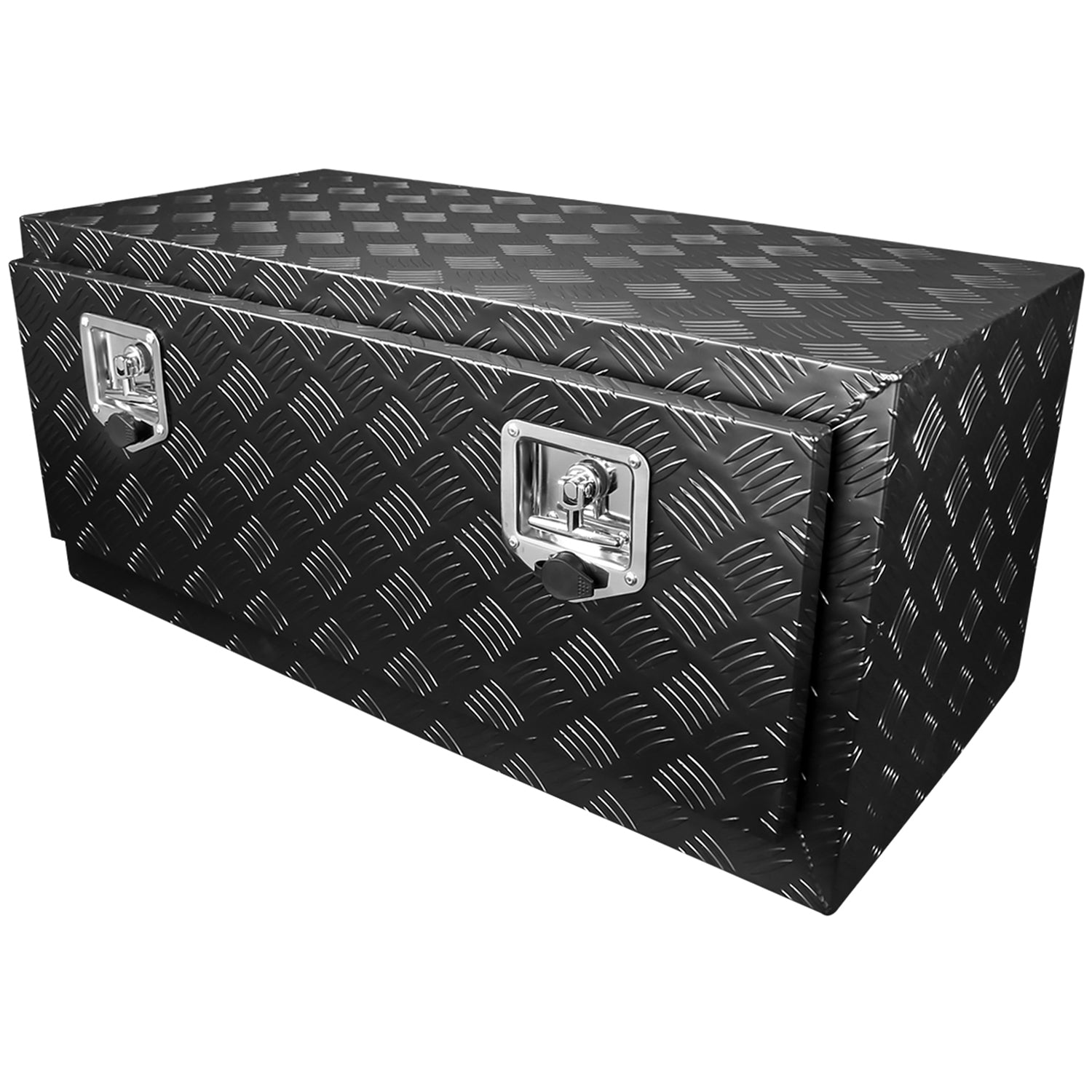 36" Heavy Duty Black Underbody Truck Tool Box w/ T-Handle Latches Locks & Keys