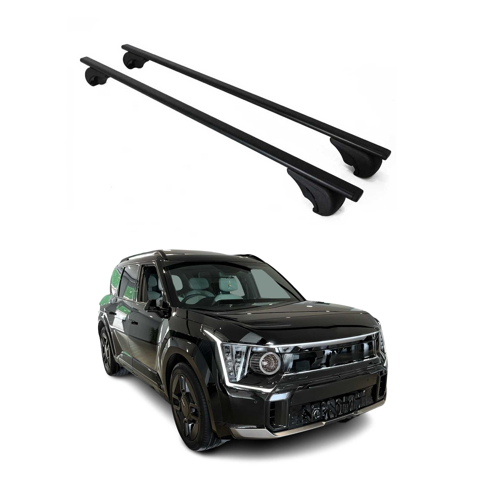 2024-2026 Kia EV9 GT-Line Roof Rack Cross Bars Black