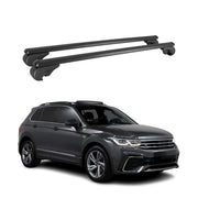 2017-2018 VW Tiguan Limited Roof Rack Cross Bars Black