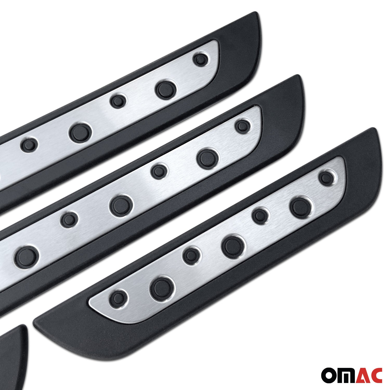 Ford Fusion Door Sill Scuff Plate Scratch Protector Stainless Steel Silver 4 Pcs