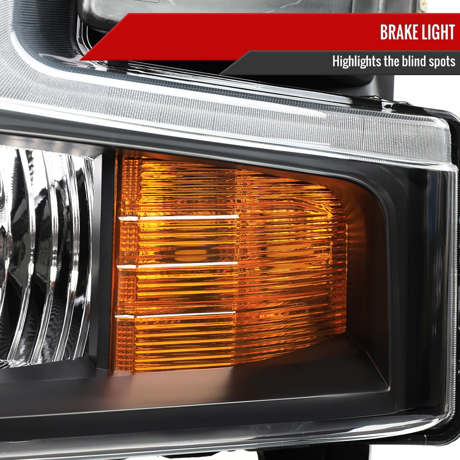 2019-2021 Chevy Silverado 1500 Factory Projector Headlight Matt Black/Clear