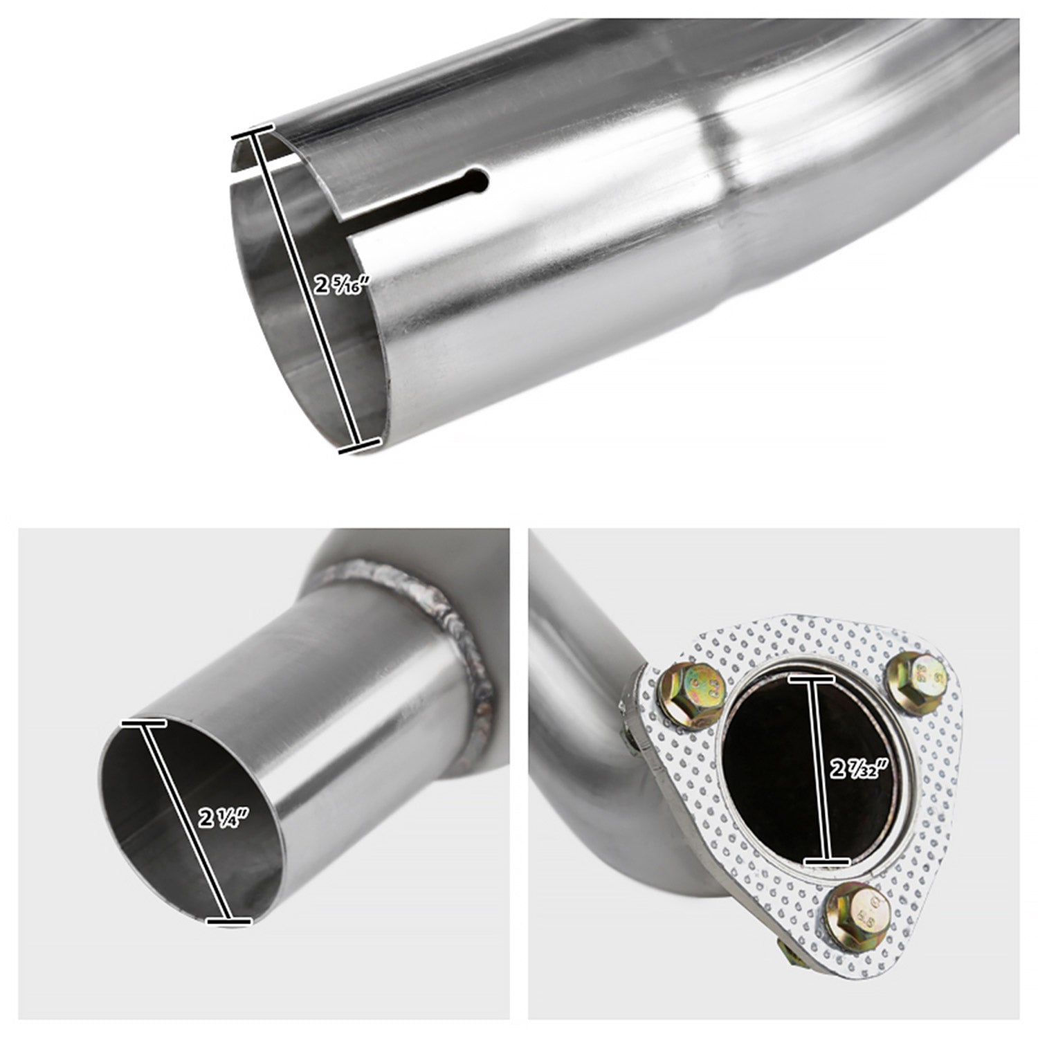 2016-2021 Honda Civic Sedan 1.5L Turbo Steel Catback Exhaust System Burnt Tip