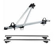 2009-2017 VW Tiguan Bike Rack Carrier Roof Racks Set Silver 3Pcs