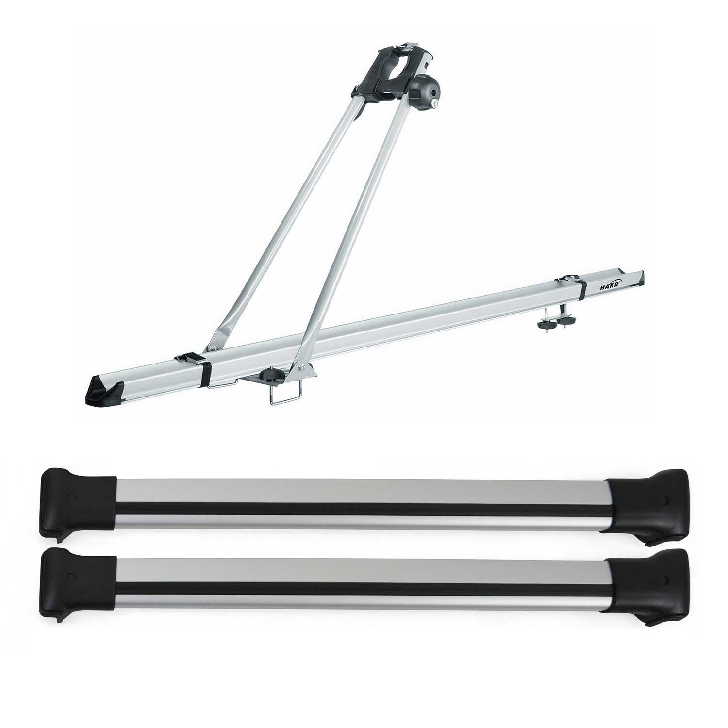 2014-2026 RAM ProMaster Bike Rack Carrier Roof Racks Set Gray 3Pcs