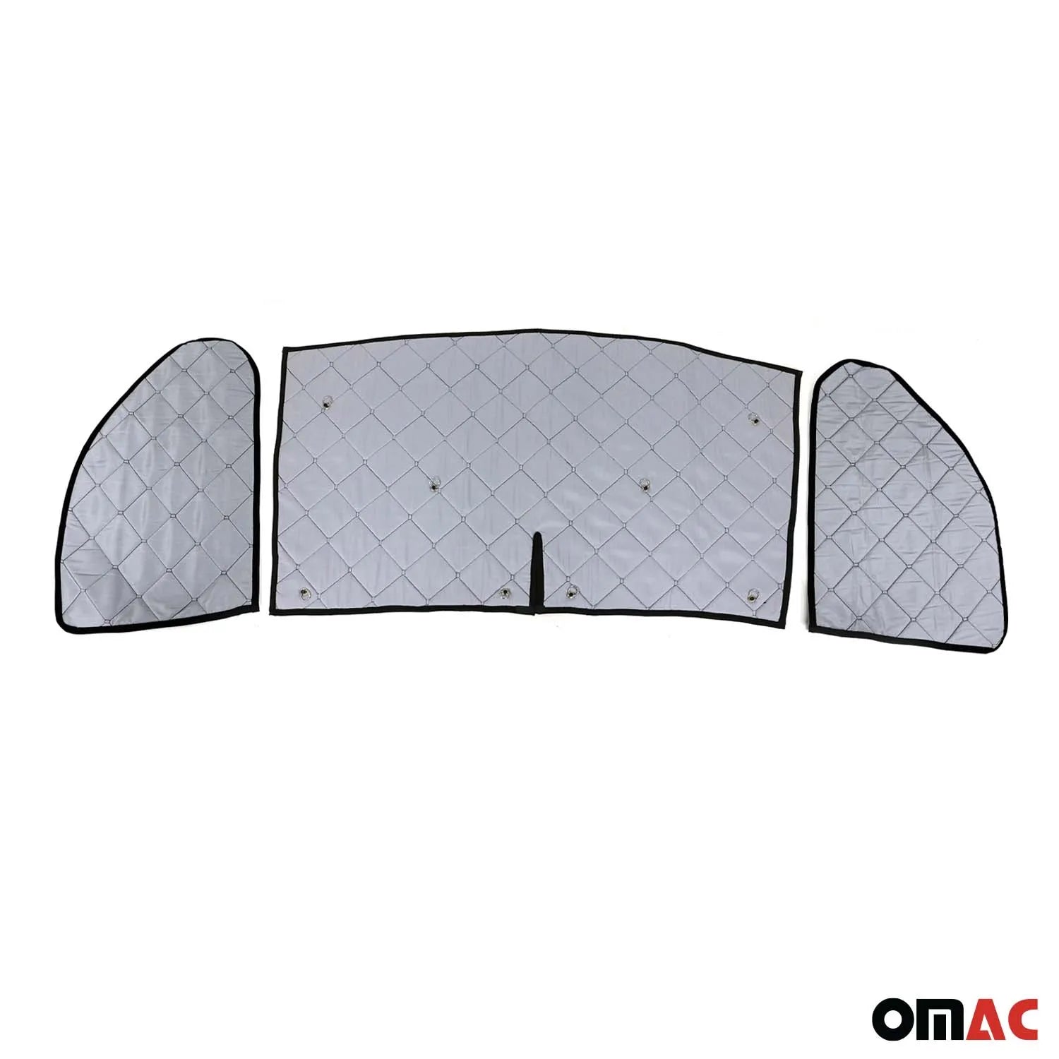 2014-2026 RAM ProMaster Thermal Windshield Sun Shade Magnetic Black 3Pcs