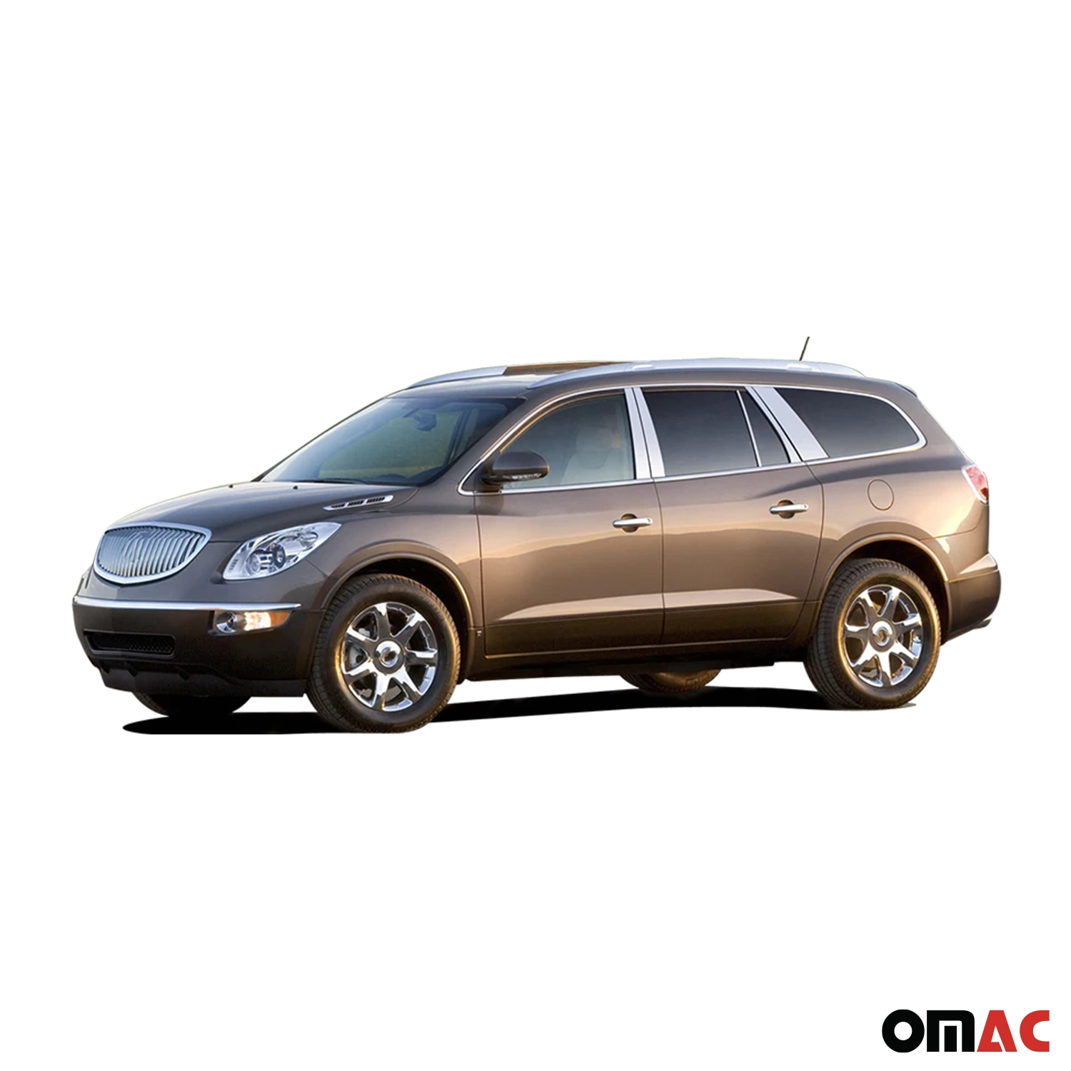 2008-2017 Buick Enclave Stainless Steel Pillar Trim 6 Pcs