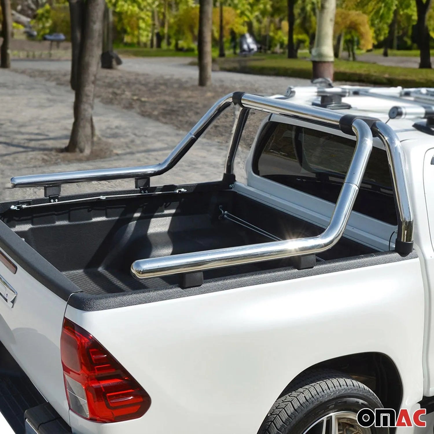 2010-2020 VW Amarok Sport Bar Truck Bed Chase Roll Bar Stainless Steel Silver 1Pc