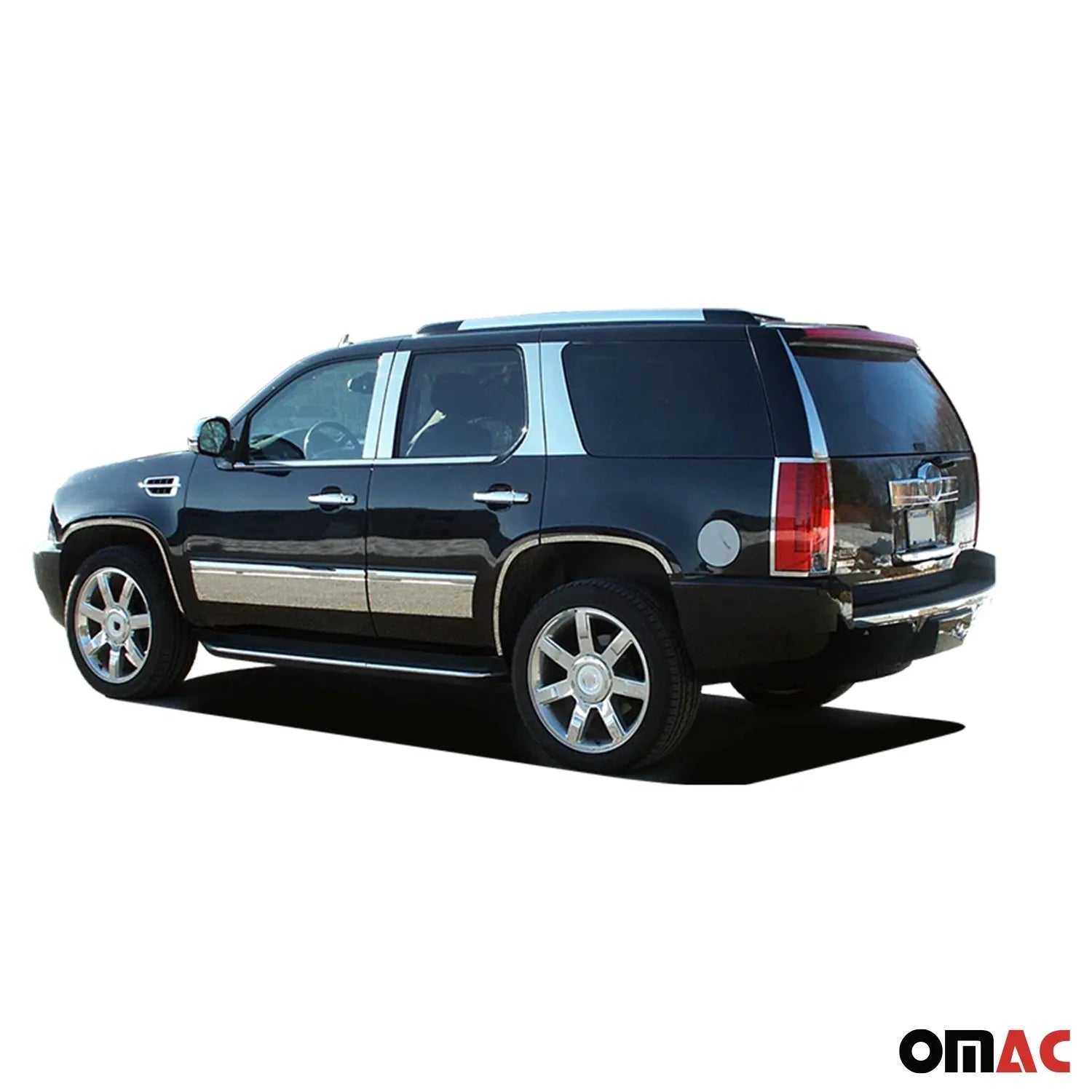 2007-2014 Cadillac Escalade Stainless Rear Window Trim 2Pc