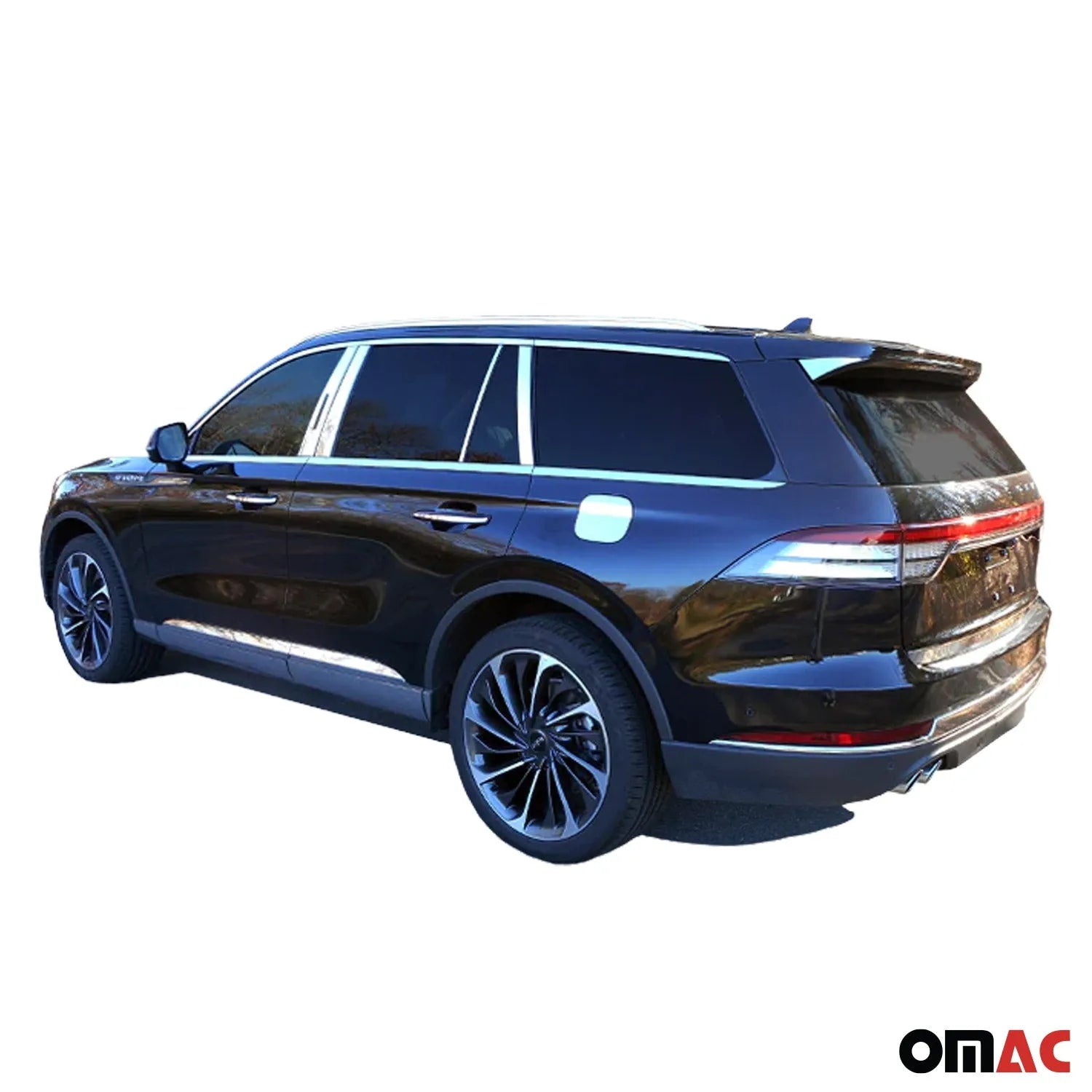 2020-2025 Lincoln Aviator Rear Bumper Accent 1Pc Stainless Steel Silver