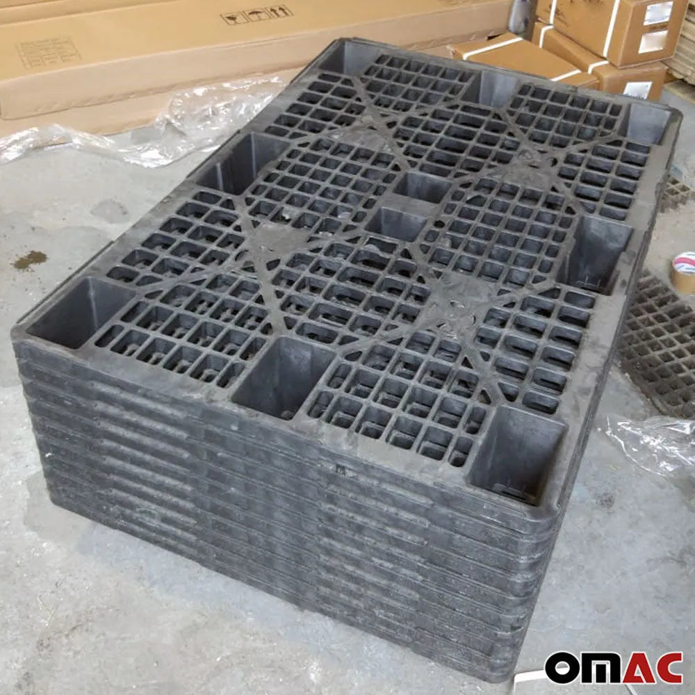 Plastic Shipping Pallets Stackable Nestable EURO 31" x 47" Package Quantity 10