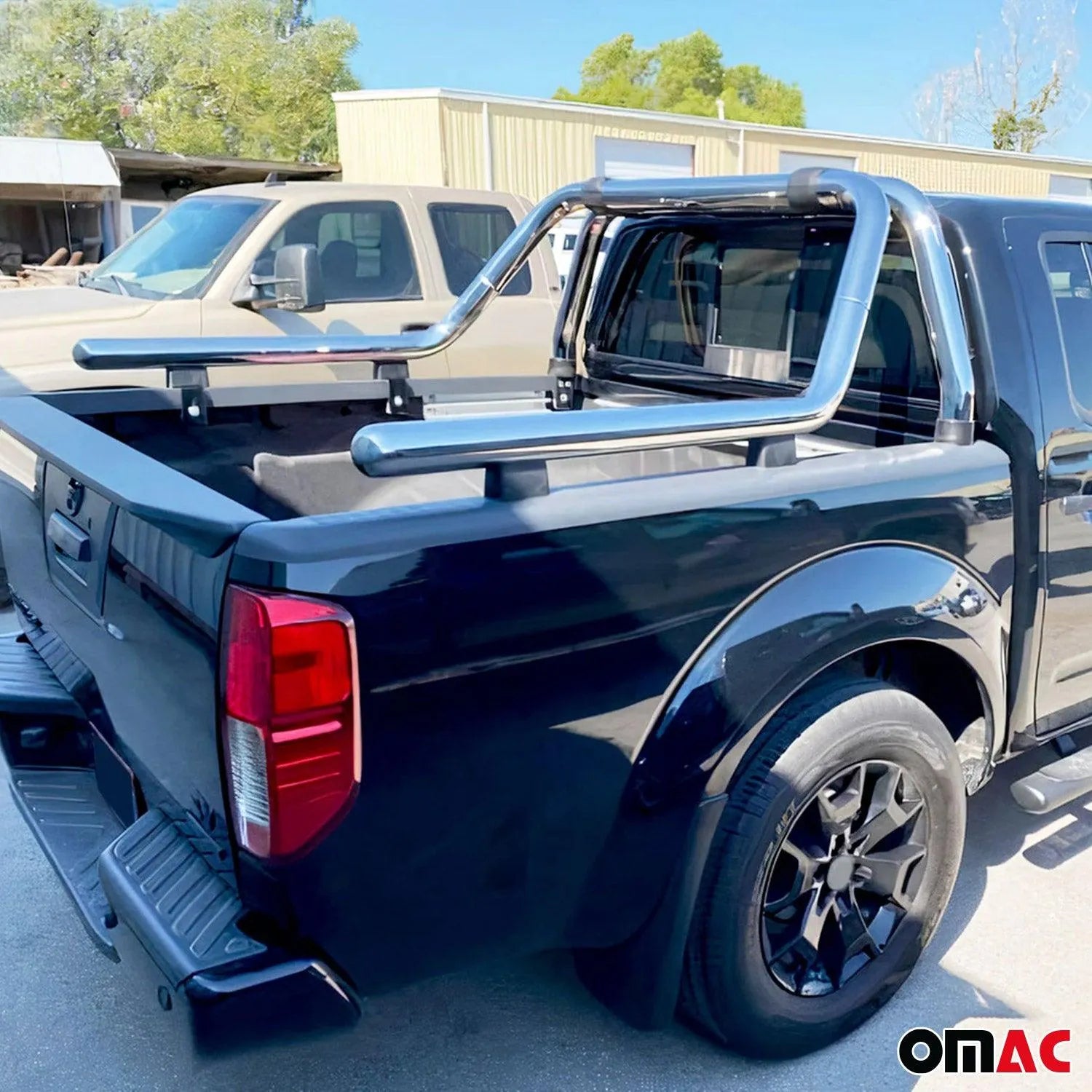 2019-2023 Ford Ranger Sport Bar Truck Bed Chase Roll Bar Stainless Steel Silver 1Pc