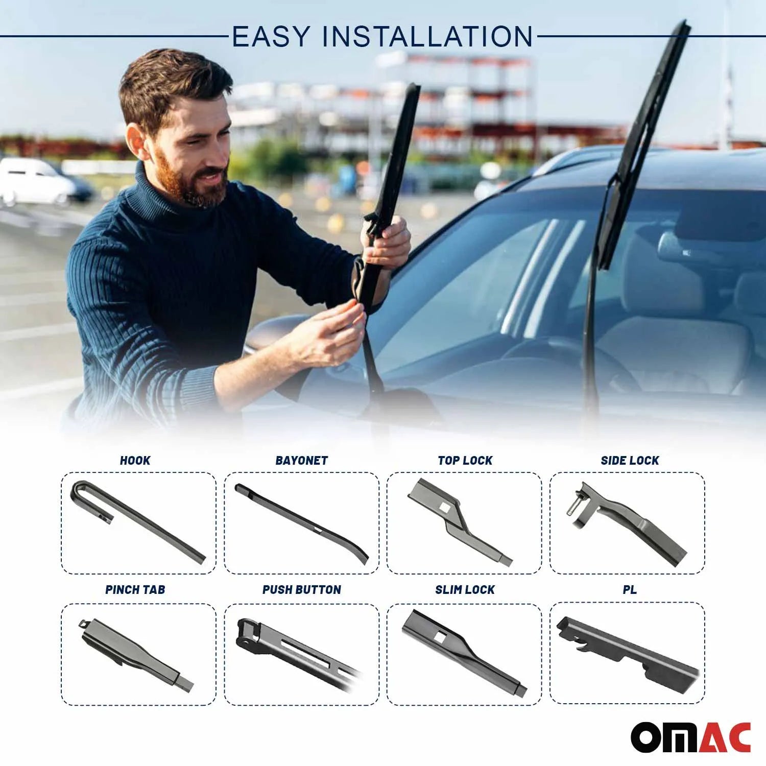 2004-2010 Toyota Sienna Front Windshield Wiper Blades