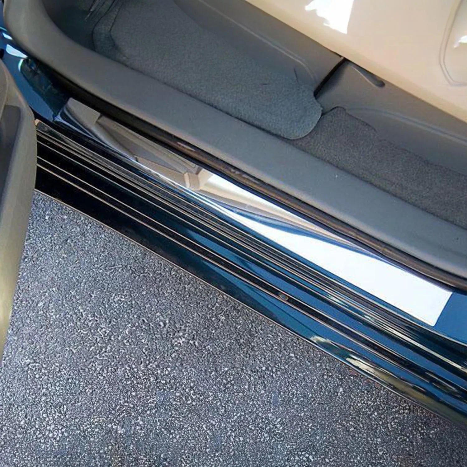 1999-2002 Chevrolet Silverado Stainless Door Sill Trim 2Pc